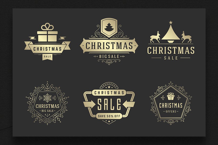 9圣诞节销售海报 30 Christmas Sale Lab