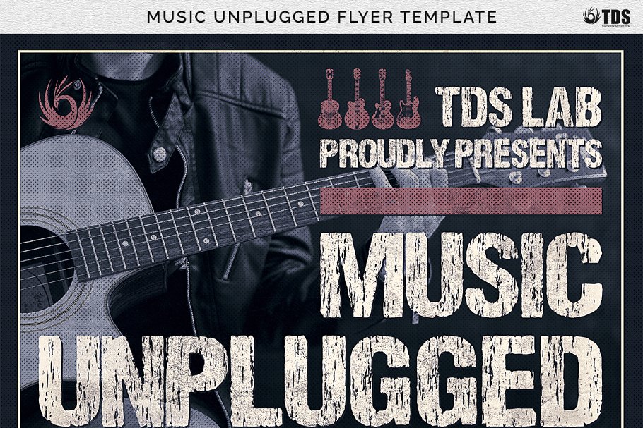 音乐传单海报 Music Unplugged Flyer #