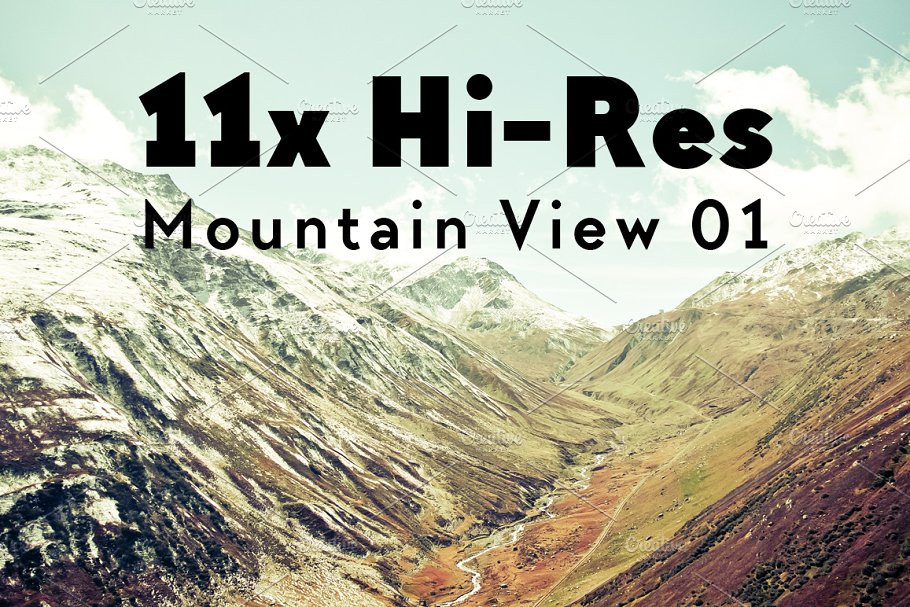大山的照片素材包 11x Hi-Res The Alps M