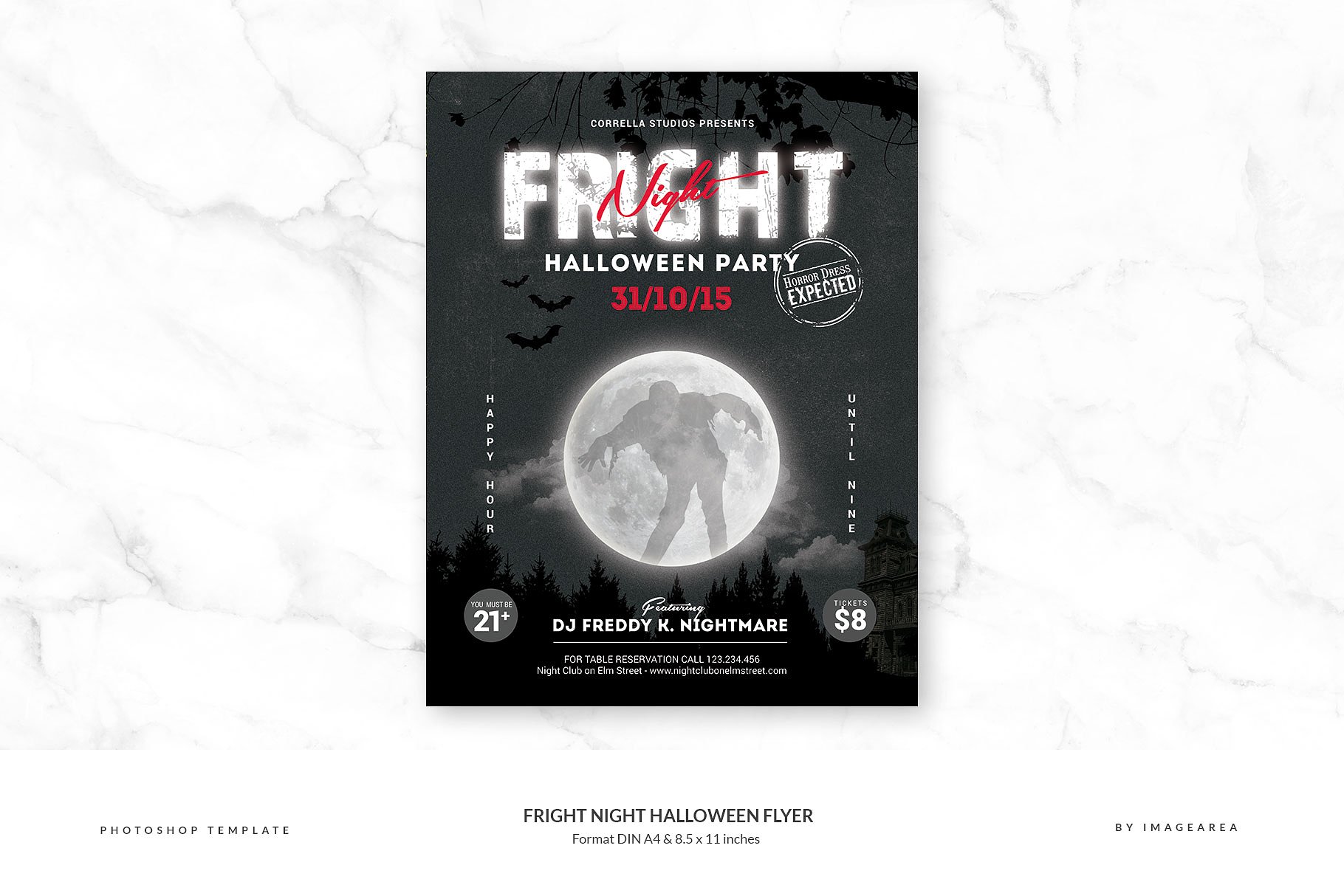 万圣节海报 Fright Night Halloween F