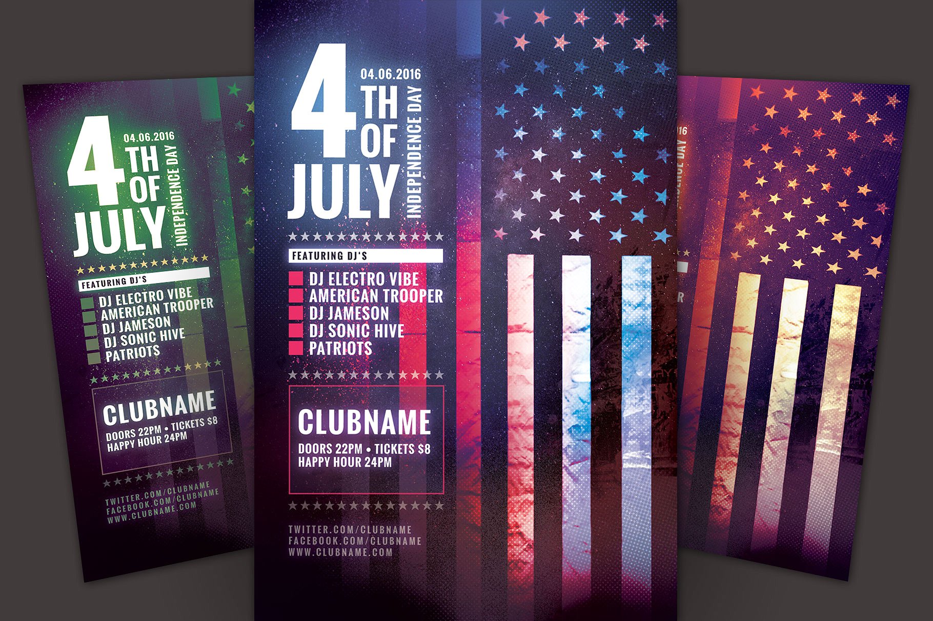 美国国庆海报模板 Fourth of July Flyer