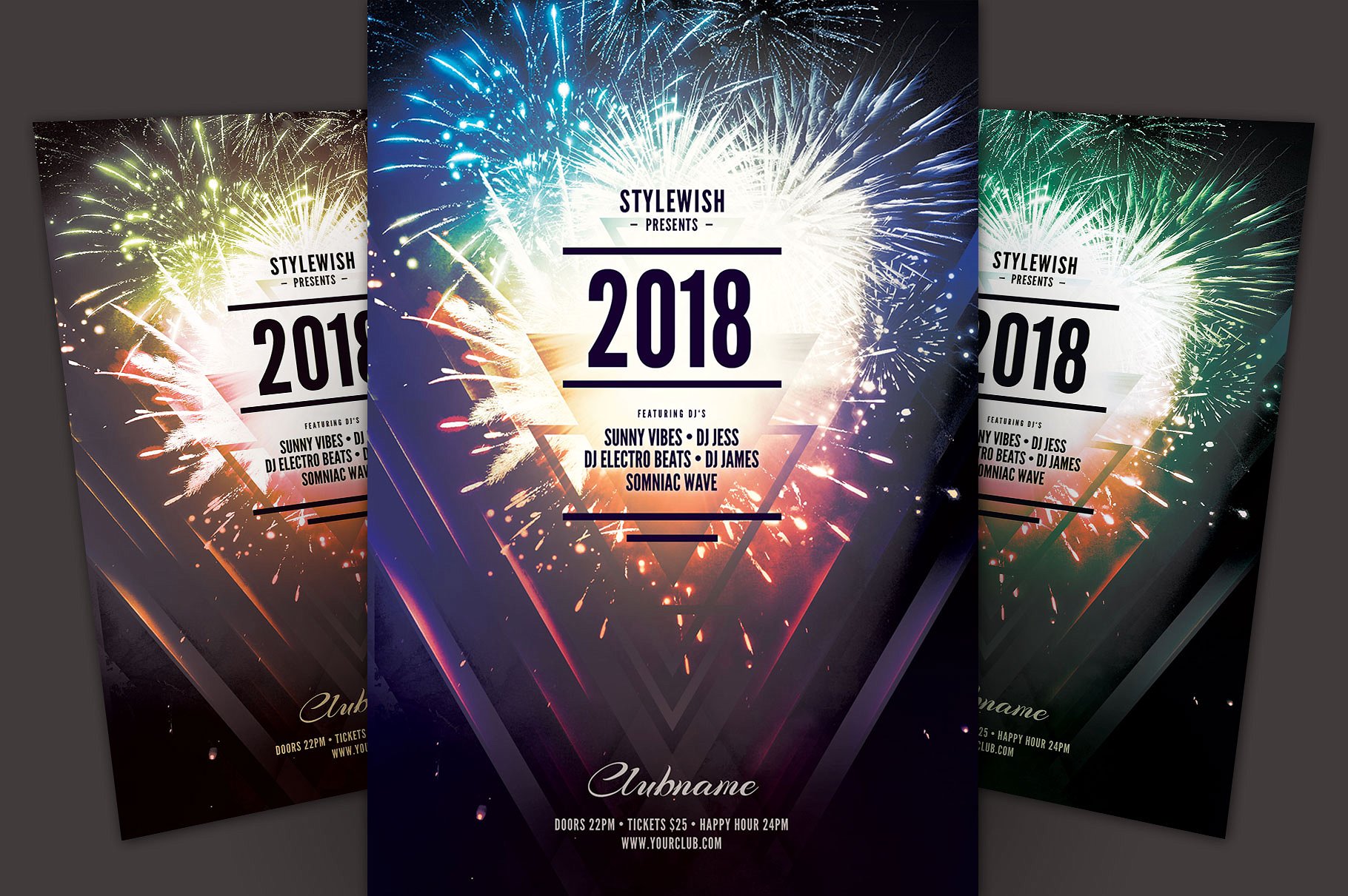 新年海报模板 New Year Flyer Template