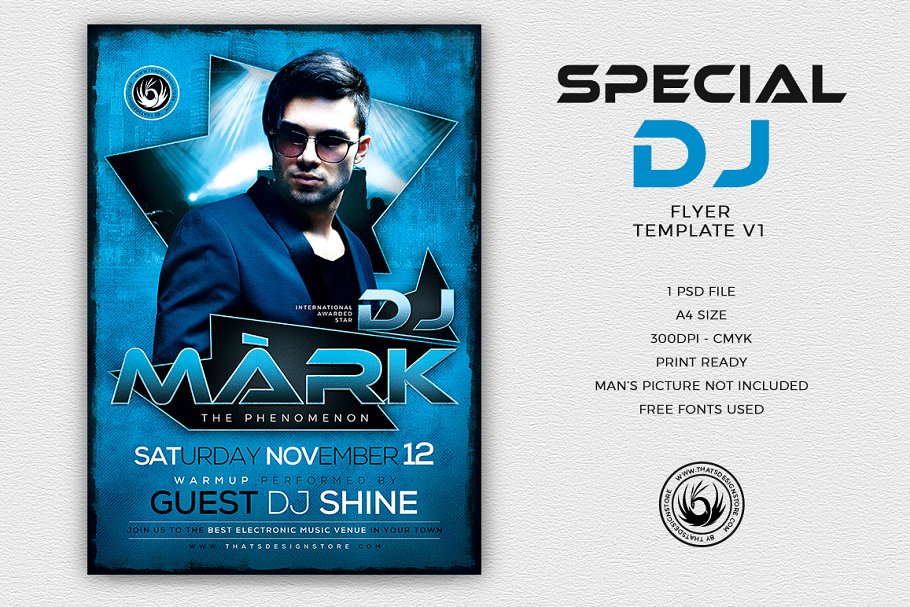 特别的DJ海报模板 Special Dj Flyer #13