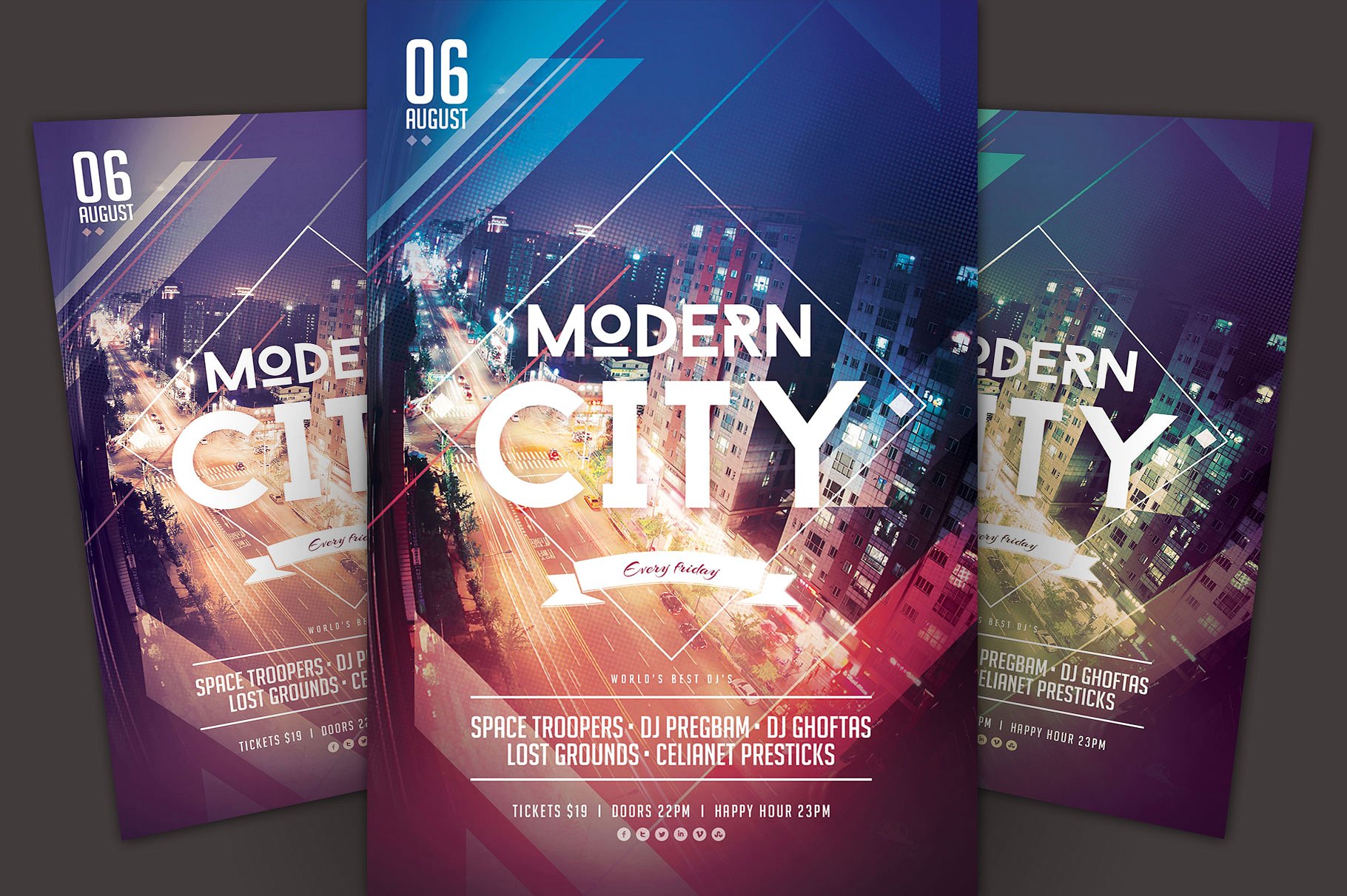 现代城市传单模板 Modern City Flyer Tem