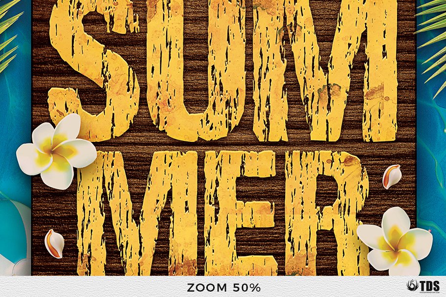 夏天氛围海报模板 Summer Vibe Flyer Tem
