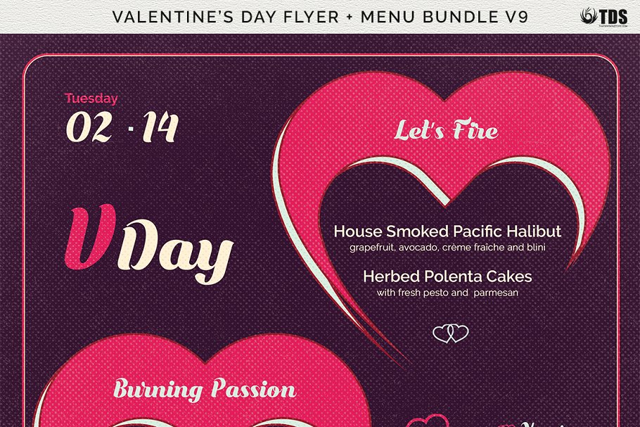 情人节海报模板v9 Valentines Day Flyer