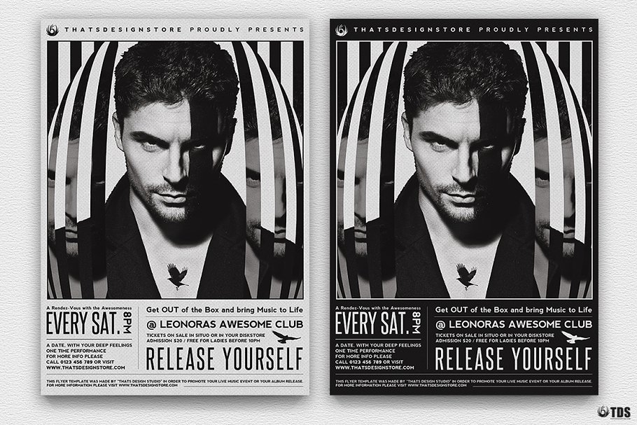 个人海报模板 Release Yourself Flyer