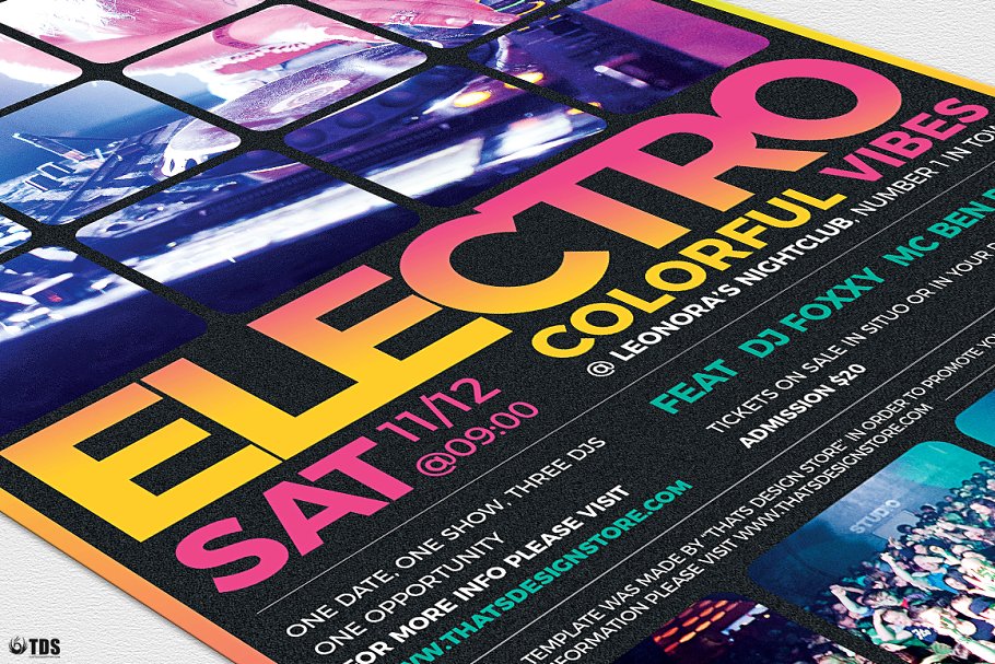 电子音乐海报 Electro Flyer #89170