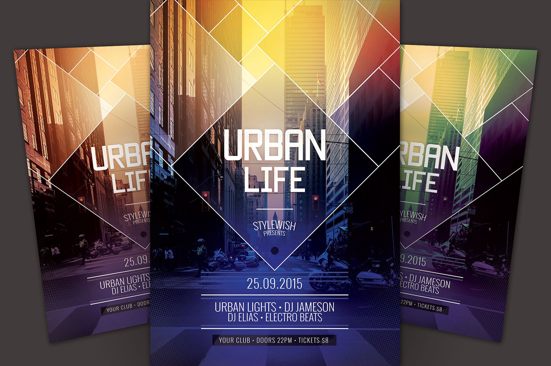 城市生活海报模版 Urban Life Flyer #128