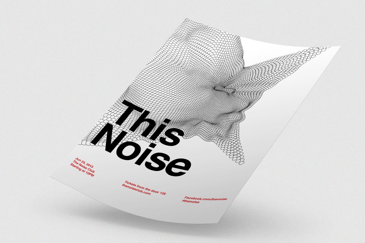 多用途的液体大理石质感海报宣传单this-noise #30