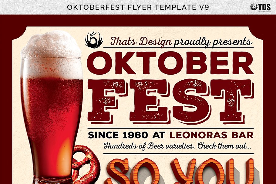 早餐海报模版 Oktoberfest Flyer  #129