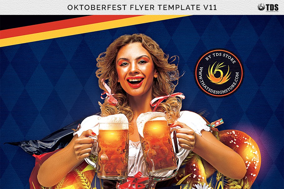 啤酒节海报模版 Oktoberfest Flyer #130