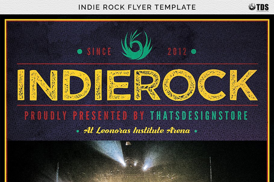 摇滚音乐海报模版 Indie Rock Flyer #13