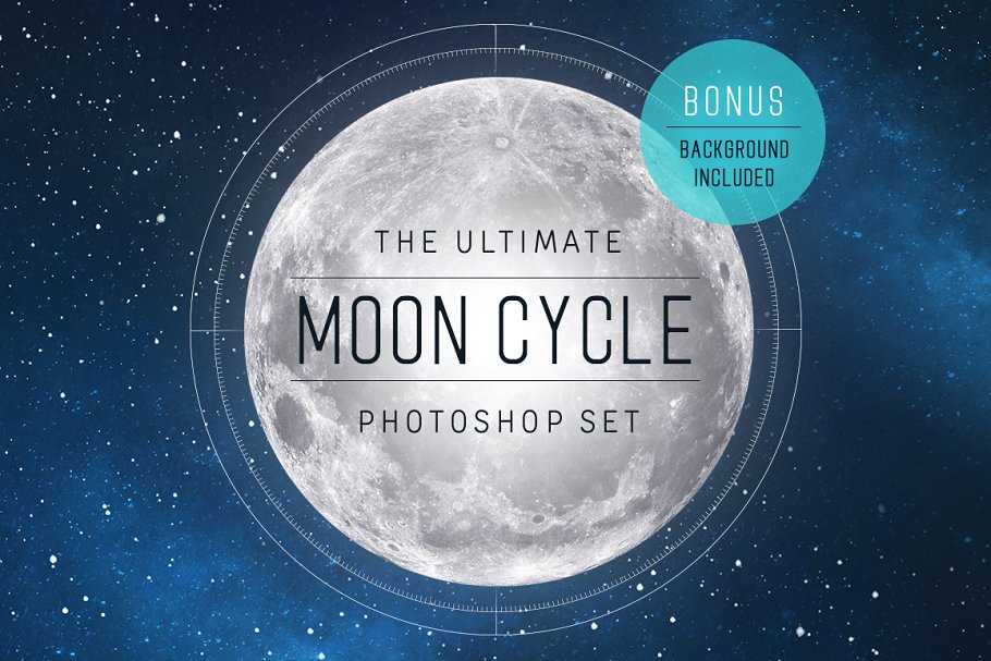 月相相关素材 Moon Cycle Photo Set #9