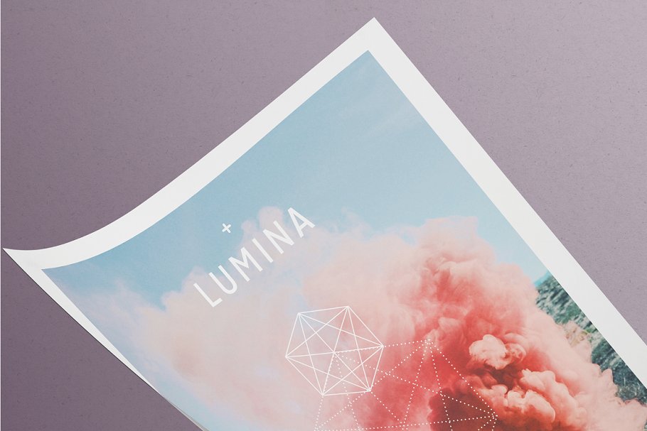 多用途现代简约海报模版 LUMINA Flyer Templ