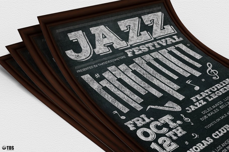 JAZZ爵士音乐节海报模版 Jazz Festival Fl