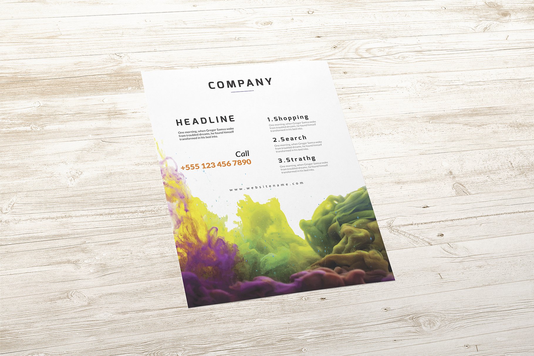 信纸海报模版 Letterhead, Flyer, Post