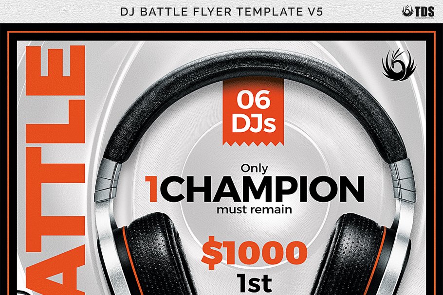 DJ对战音乐海报模版PSD DJ Battle Flyer