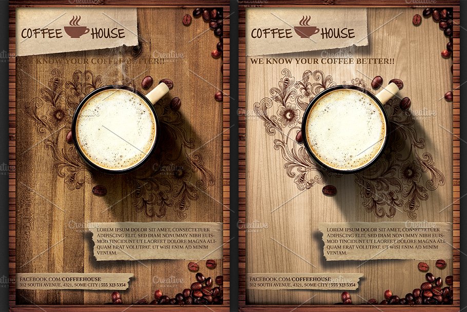 咖啡店宣传海报 Coffee Shop Promotion