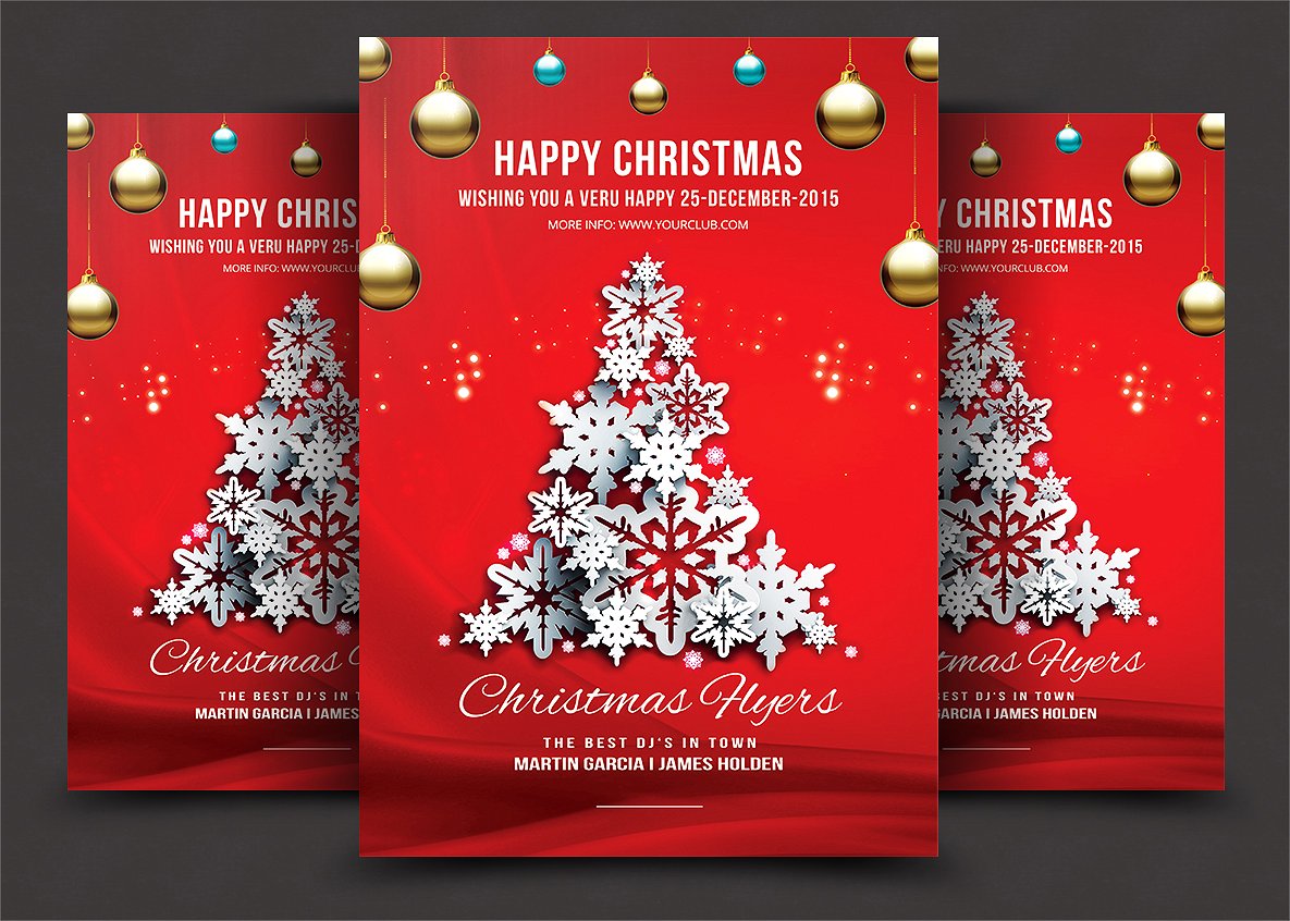 新鲜的圣诞节海报 Christmas Flyer #8989