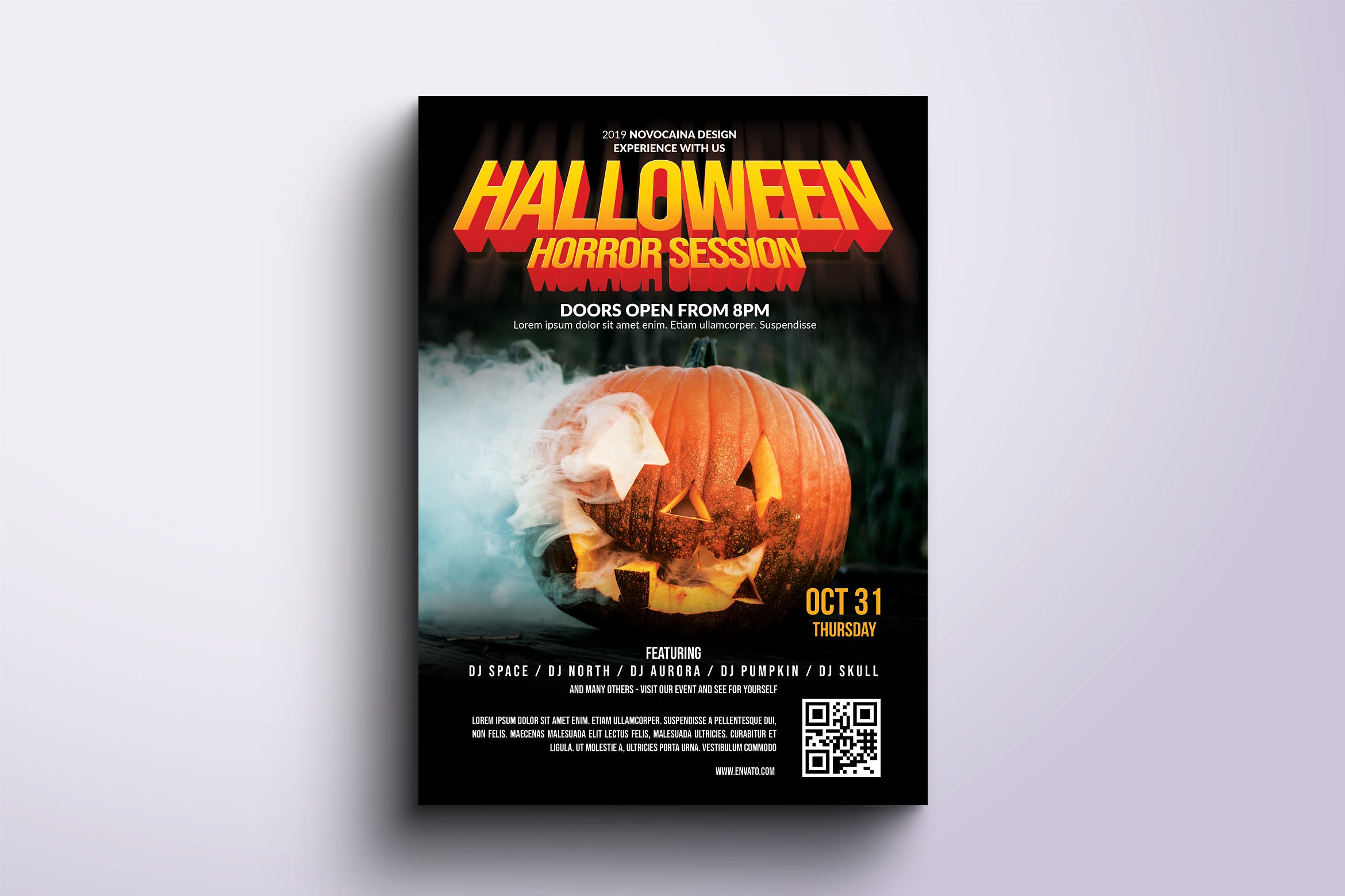 2019年万圣节活动宣传海报Halloween Party
