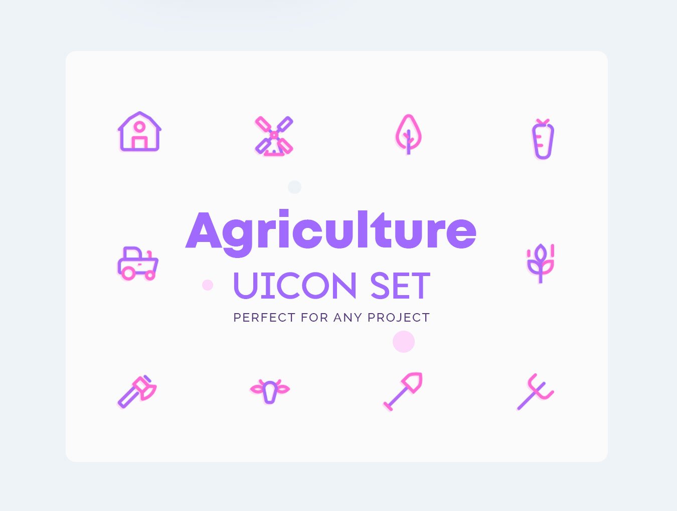 农场农业主题图标集Farm, Agriculture Ico