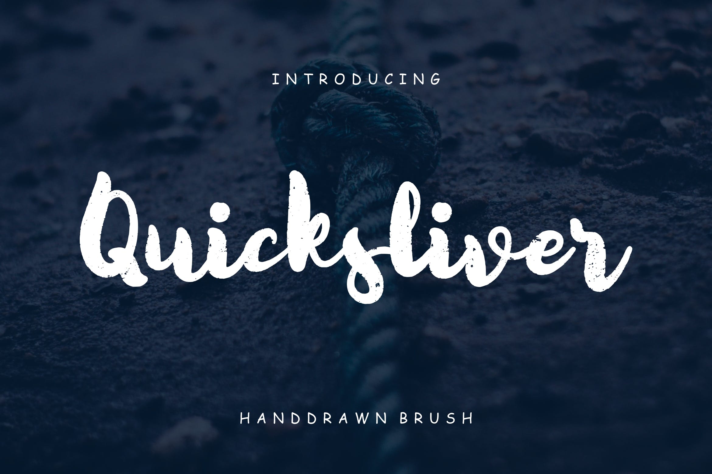 英文手绘粗体书法字体 Quicksliver Handdra