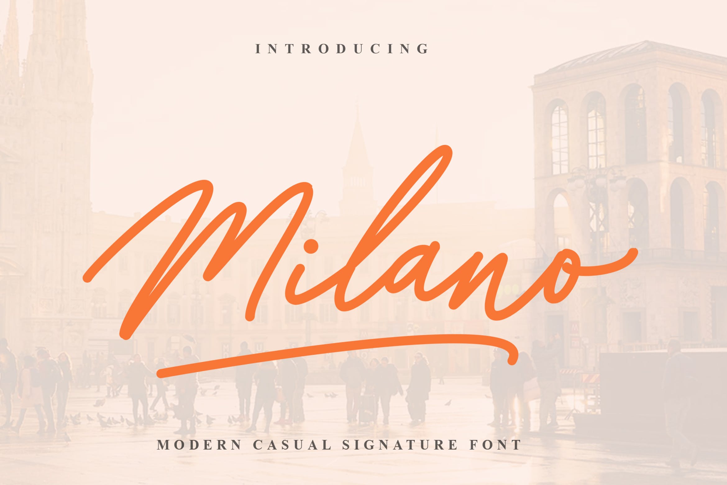 现代创意英文钢笔书法签名字体下载 Milano Signat
