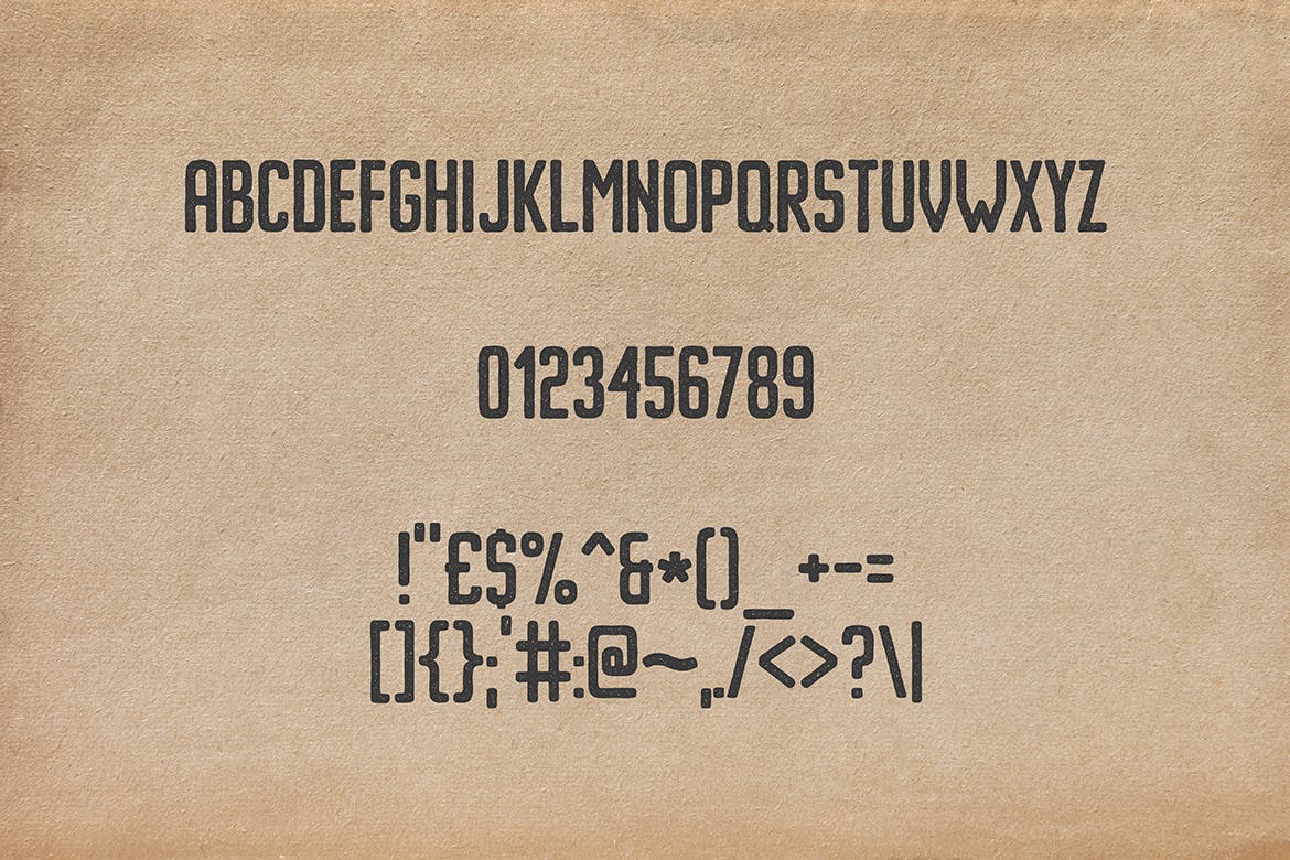凸版印刷复古风格无衬线英文字体 Imprimo Letter