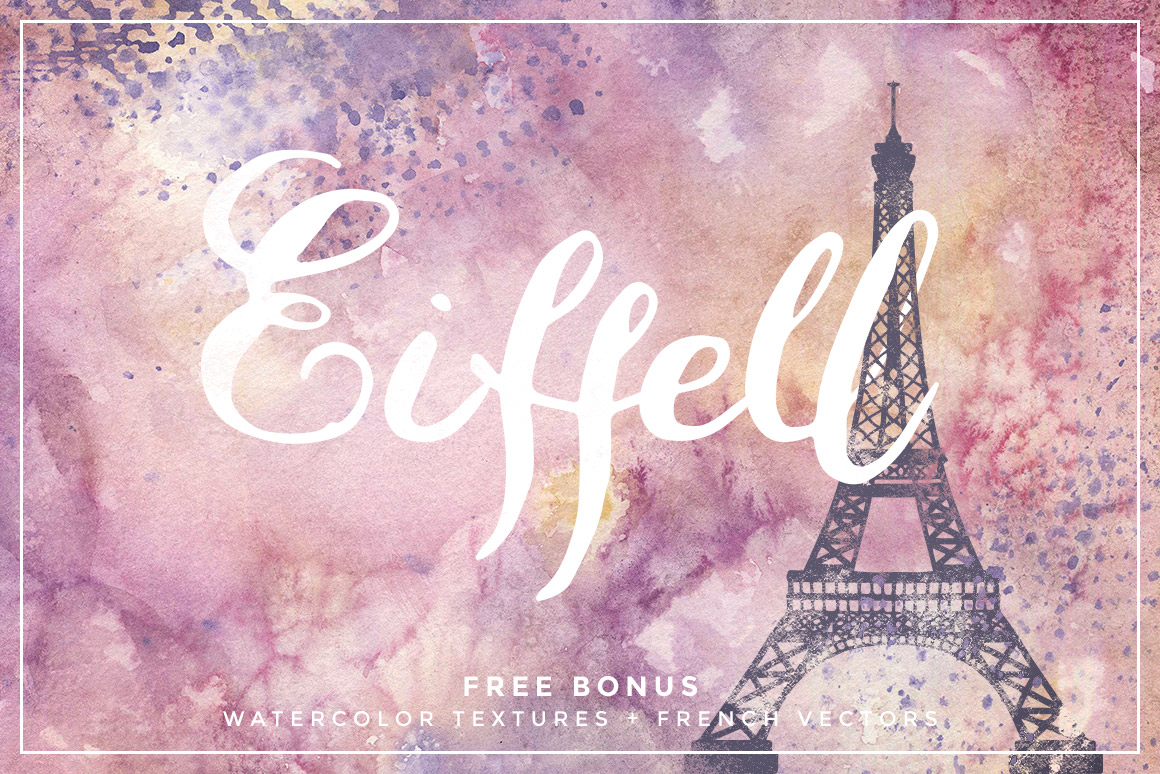 手写英文字体 Eiffell Brush Script Fo