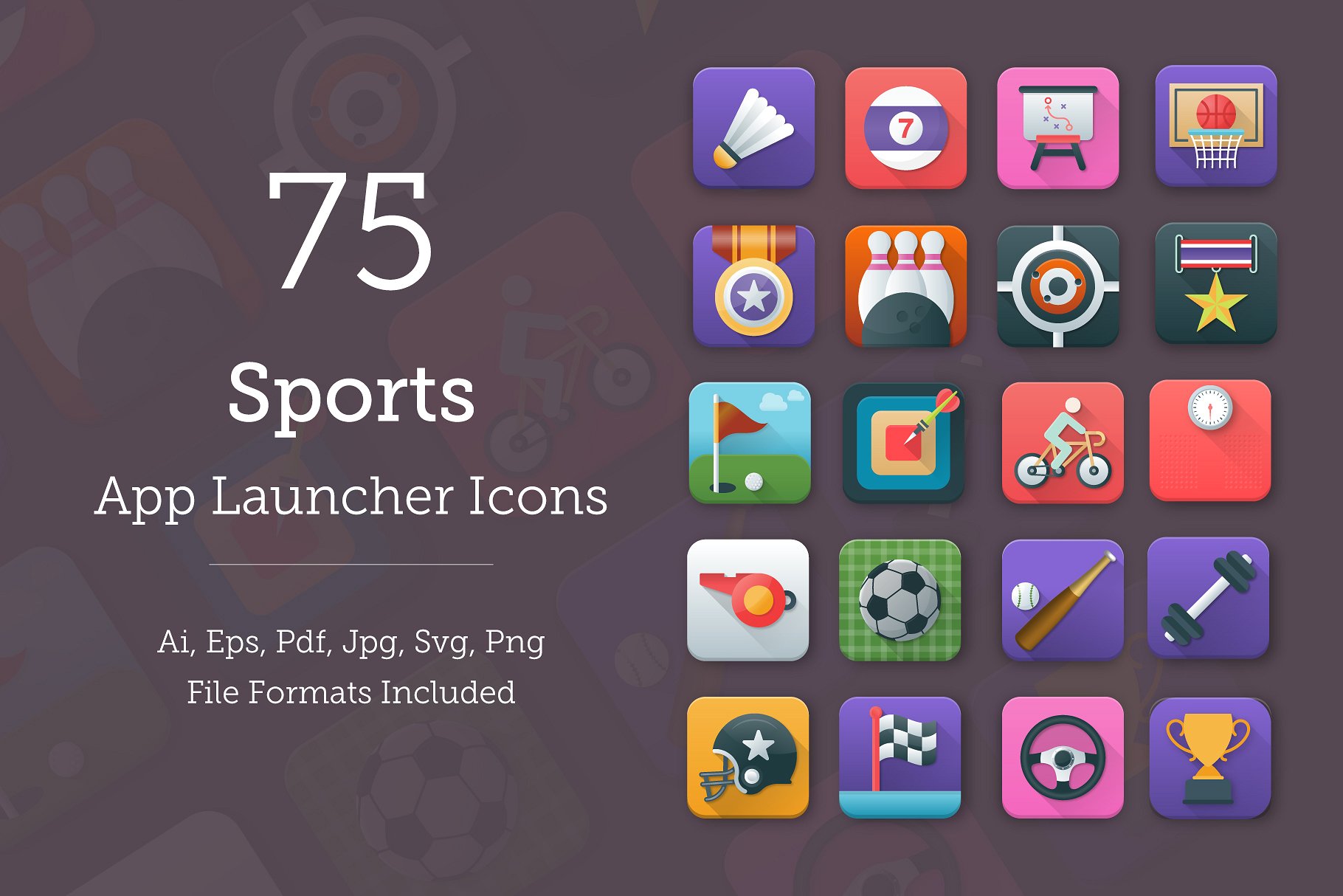 体育运动应用图标 75 Sports App Icons