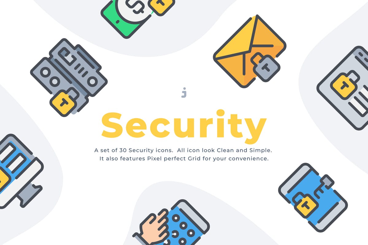 数据安全保护矢量图标合集 30 Security icon