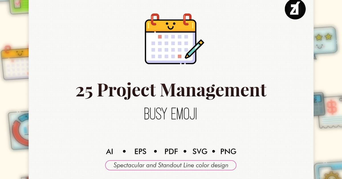 项目管理主题图标素材 25 Project manageme