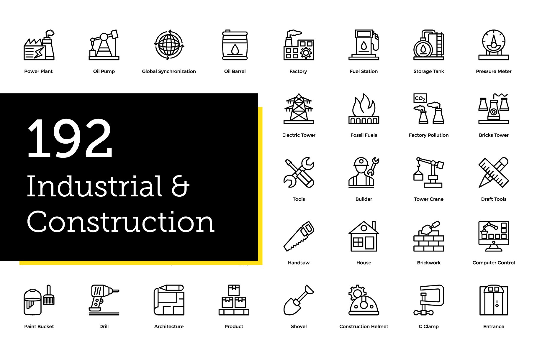 工业和建筑图标 192 Industrial and Con