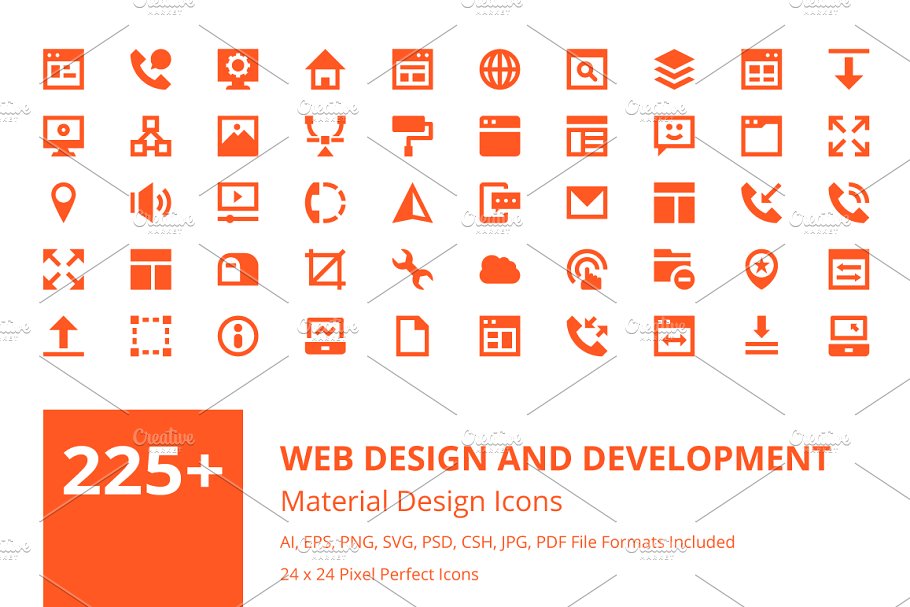 开发图标素材 Web Design and Develop