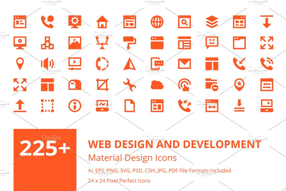 开发图标素材  Web Design and Develop