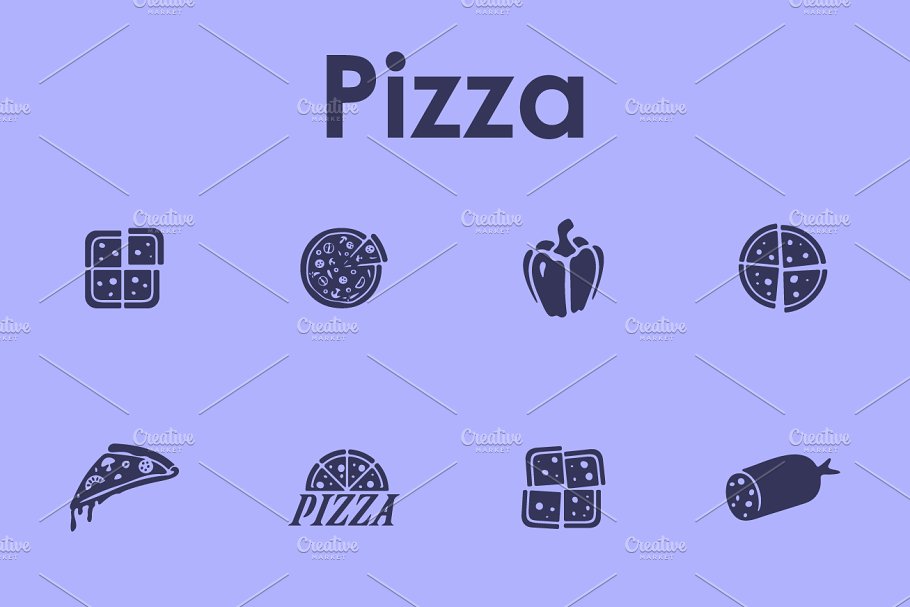 披萨美食icon图标 16 PIZZA simple ico