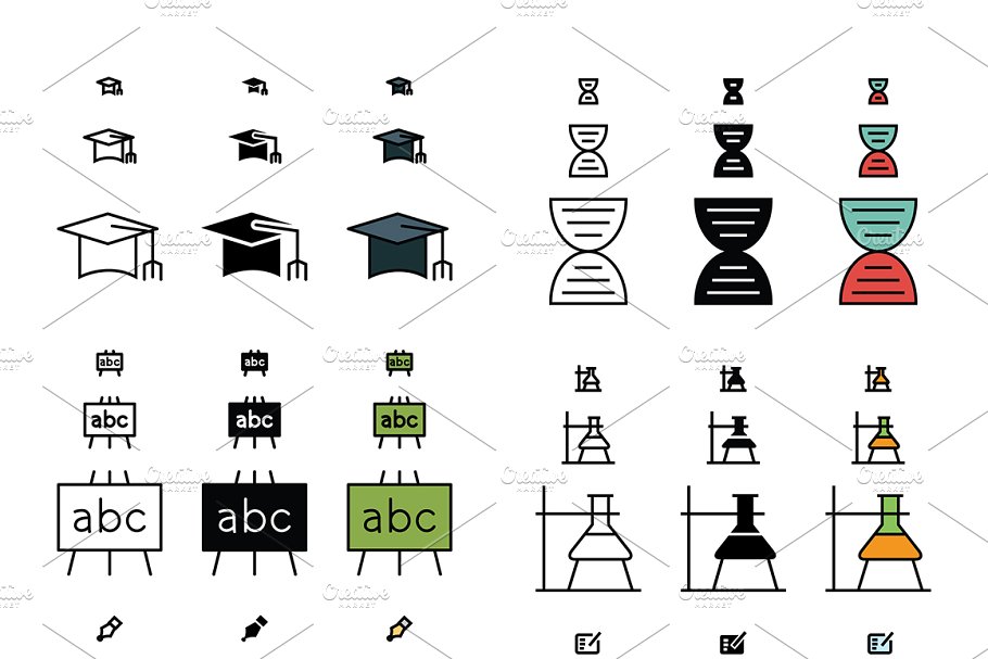 教育主体ico图标素材 Education Responsi