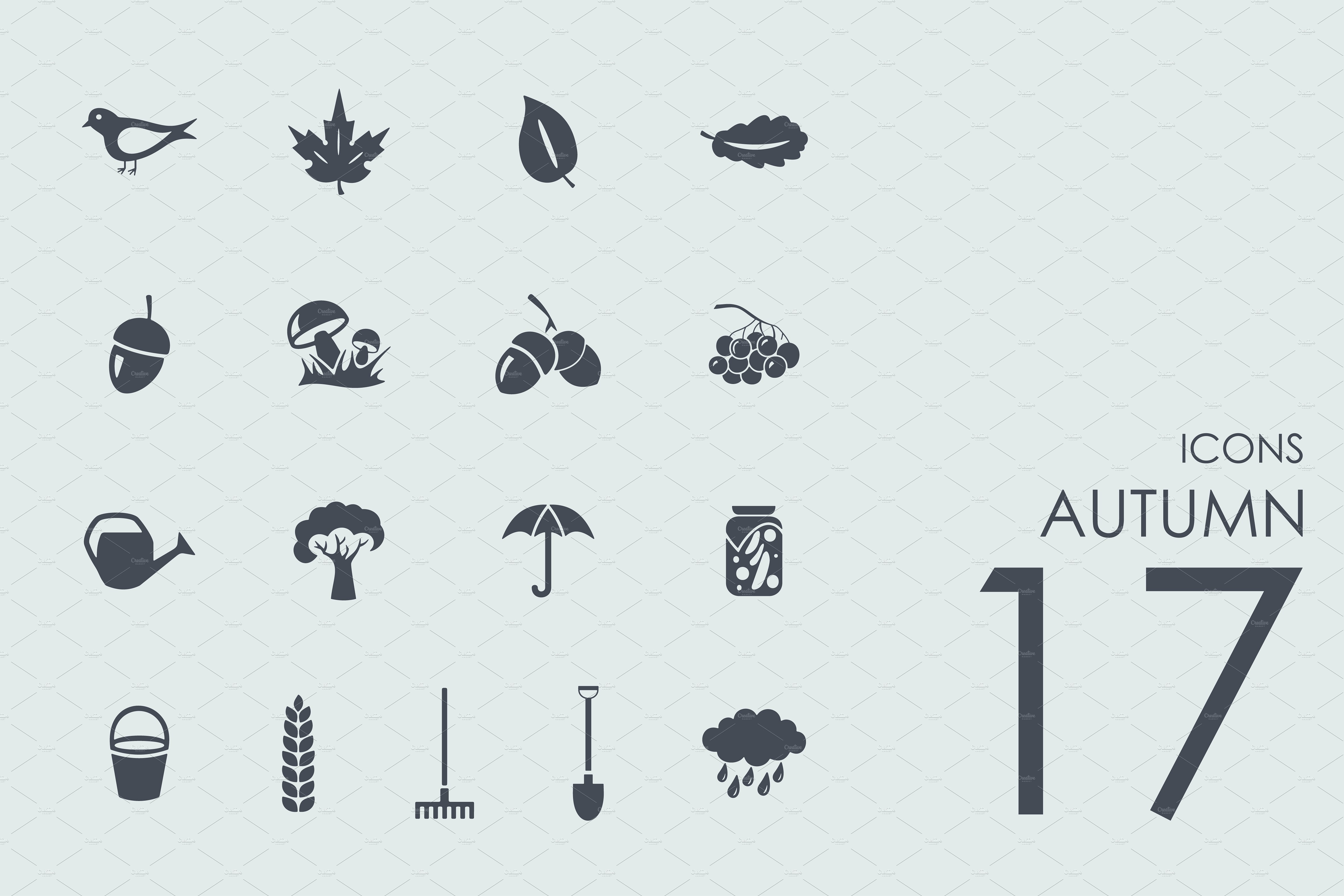 秋季主题元素icon图标 17 Autumn icons
