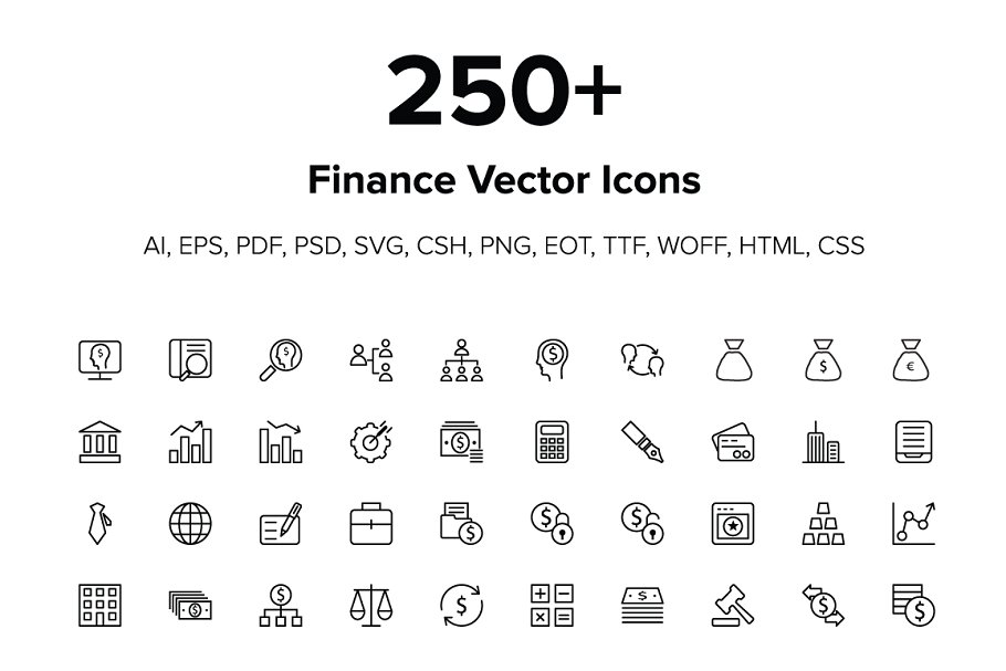 金融财政相关icon图标 250  Finance Icon