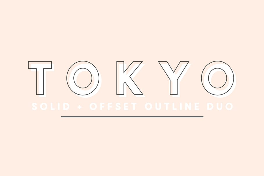 一款无衬线英文字体 Tokyo A Designer Fo