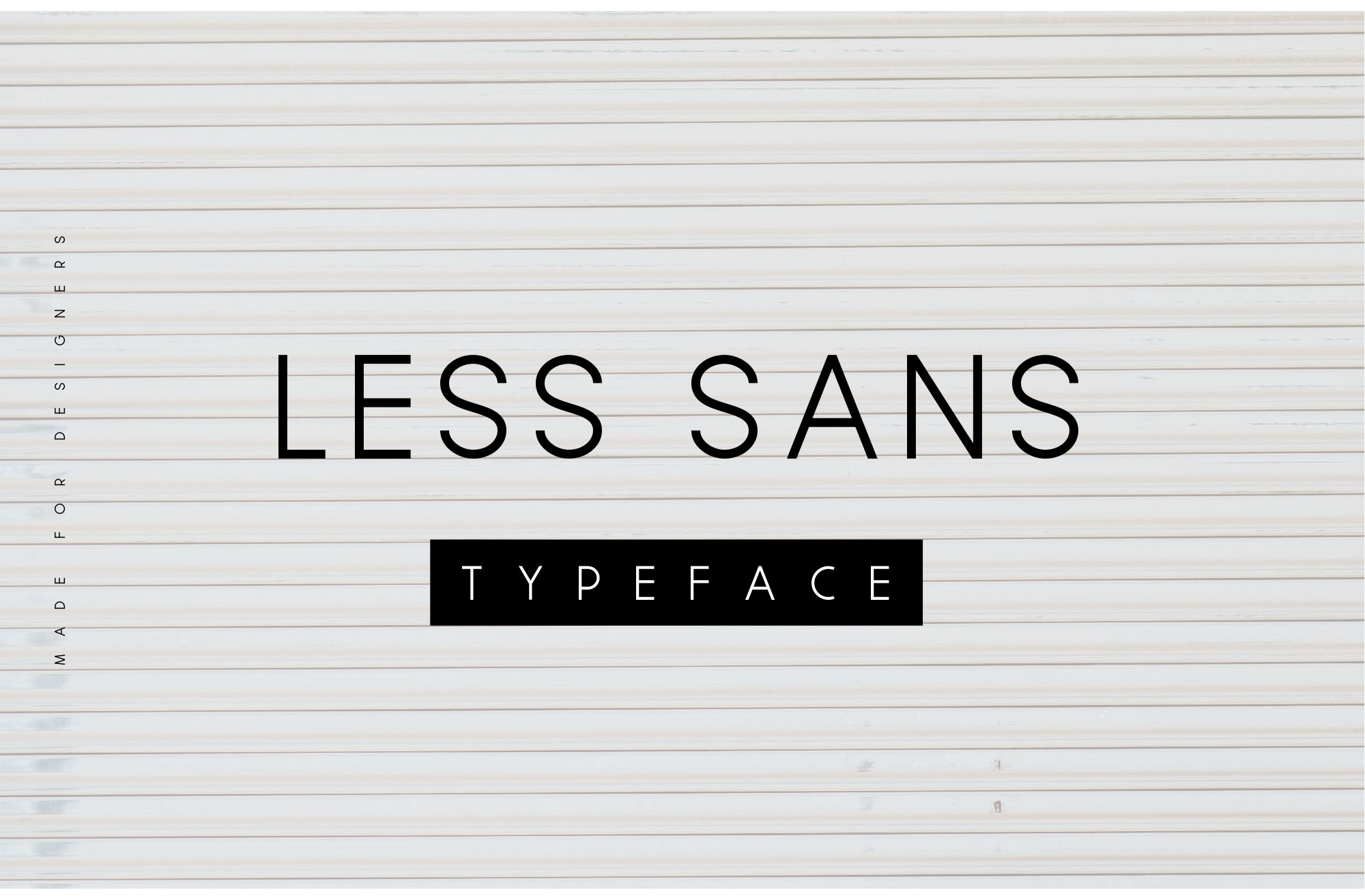 简约美英文无衬线设计字体 Less Sans Minimal