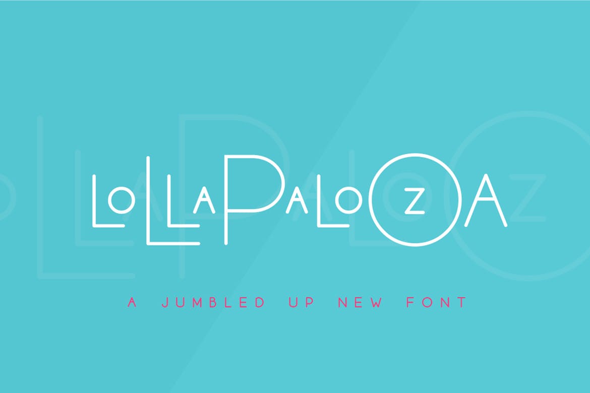 创意三重奏英文无衬线字体 Lollapalooza Font