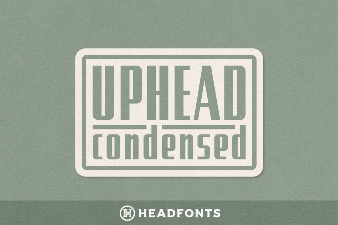 复古无衬线字体 Uphead Condensed #7392