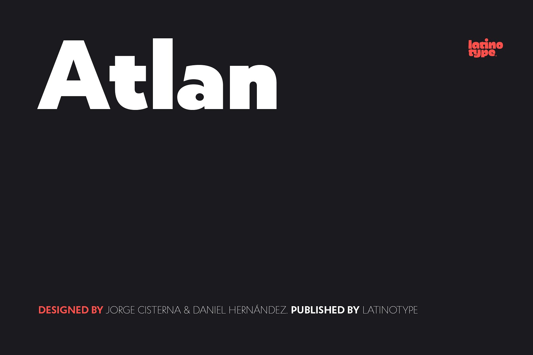 经典无衬线几何英文字体 Atlan #140876