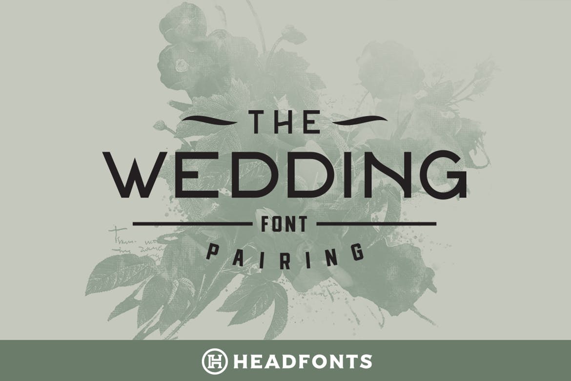 英文请柬设计无衬线字体下载 Wedding Font Pai