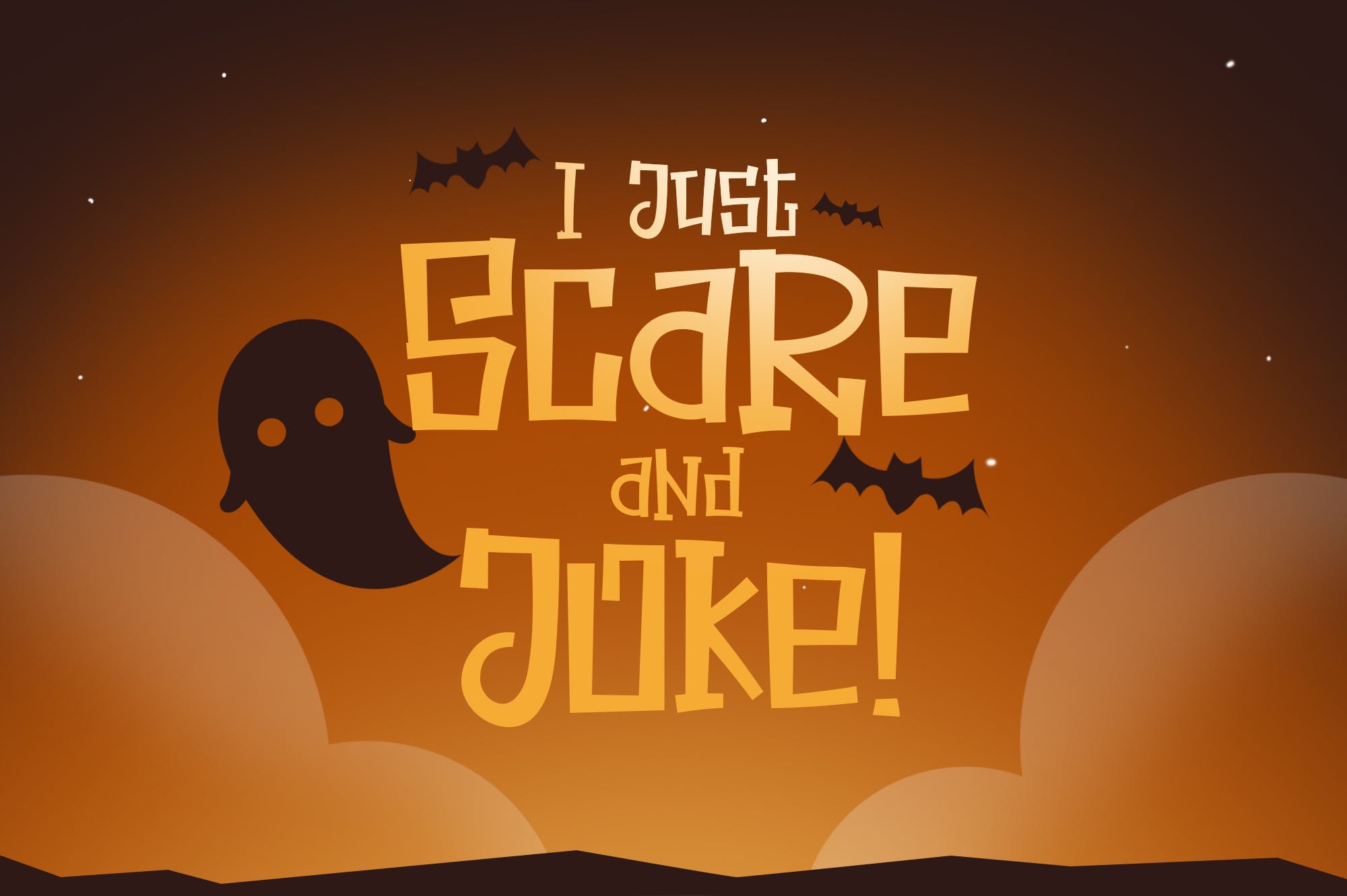 万圣节节日主题无衬线英文设计字体 Halloween Sec
