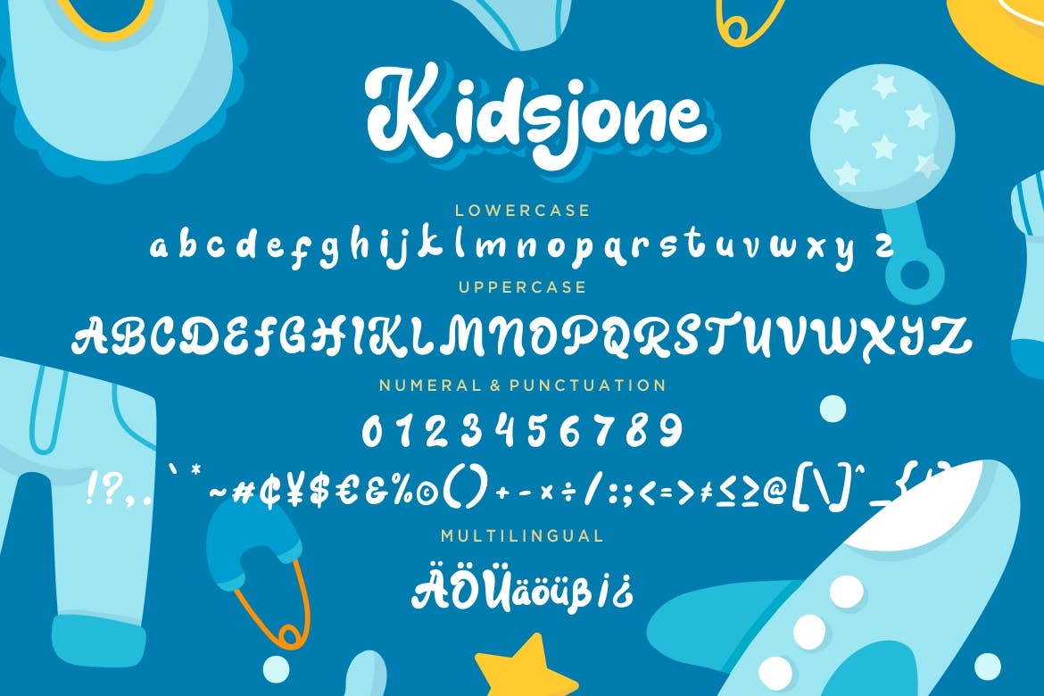 英文无衬线字体下载 Kidsjone Fun For Kid