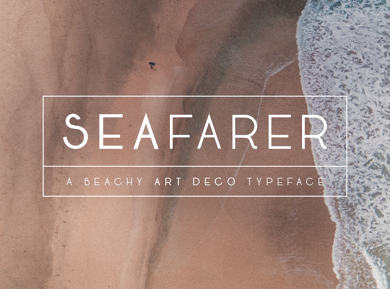 灵感于1920s装饰艺术风格英文字体 Seafarer Ar