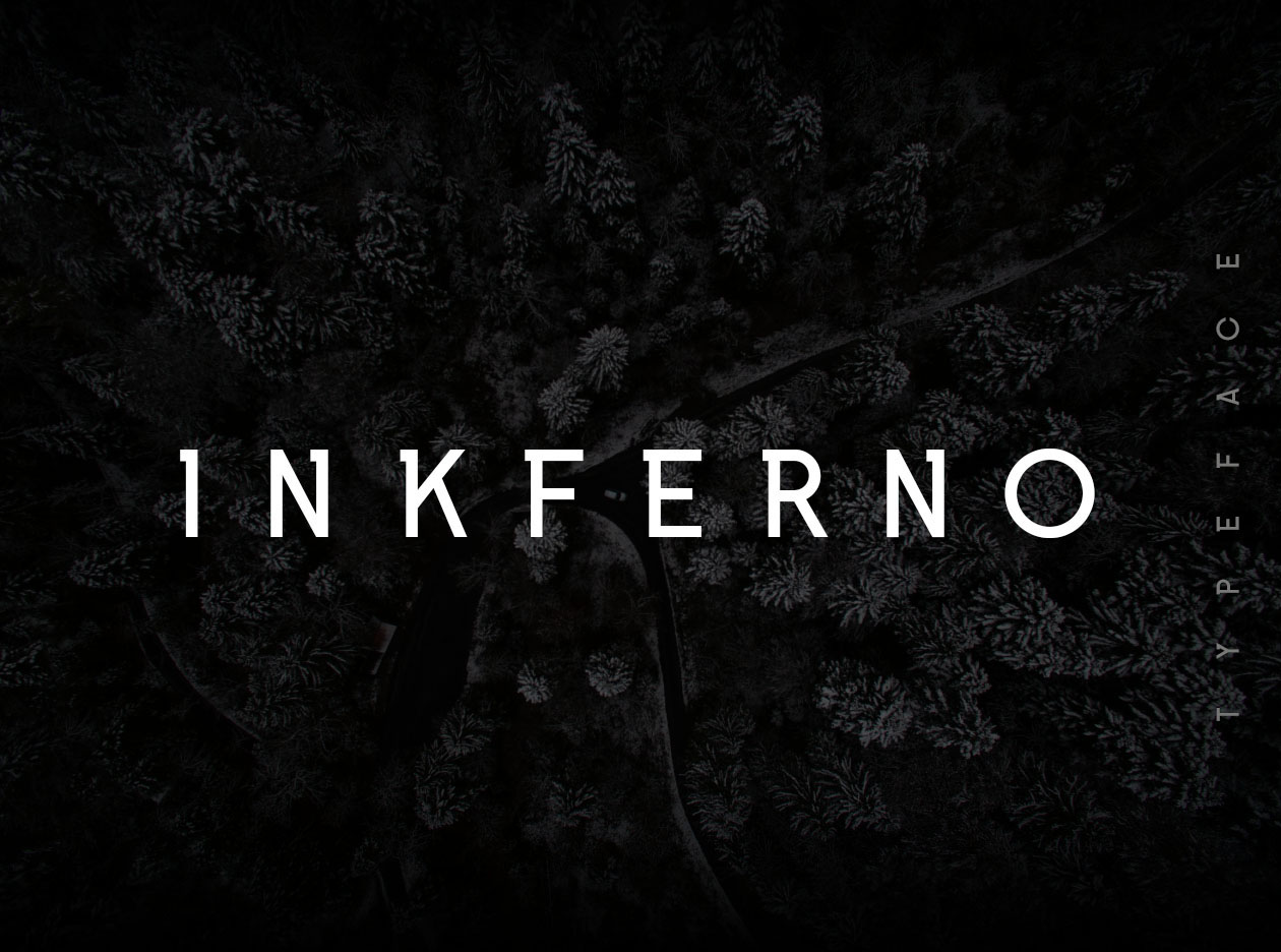 版式设计适用的半衬线字体 Inkferno Semi-Ser